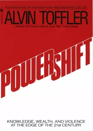 get [PDF] Download DOWNLOAD/PDF  Powershift: Knowledge, Wealth, and Violence at