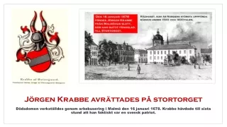 Jörgen Krabbe avrättades på stortorget