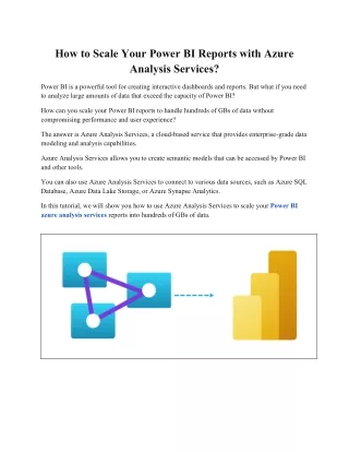 How to Scale Your Power BI Reports with Azure Analysis Services