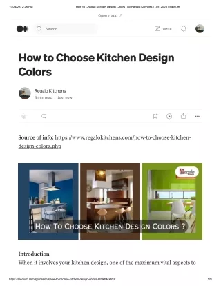 How to Choose Kitchen Design Colors