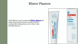 Blister Plasters