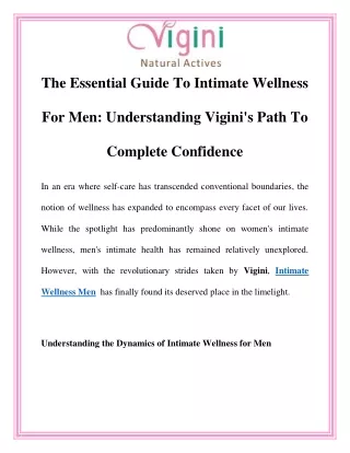 Intimate Wellness Men Call-8130095129