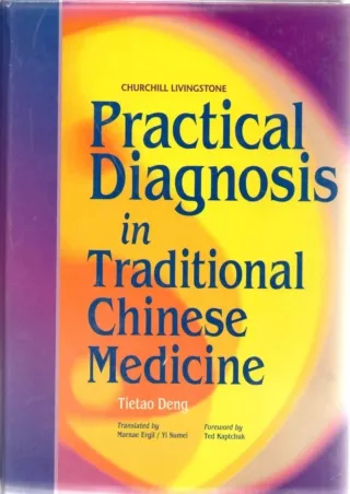 get [PDF] Download Practical Diagnosis in Traditional Chinese Medicine