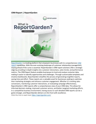 CRM Report | ReportGarden