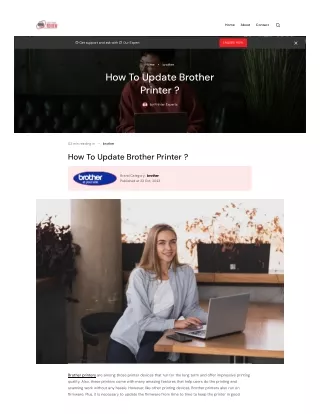 How To Update Brother Printer ?