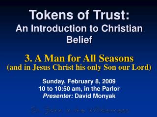 Tokens of Trust: An Introduction to Christian Belief