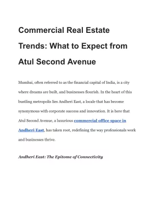 Commercial Real Estate Trends_ What to Expect from Atul Second Avenue