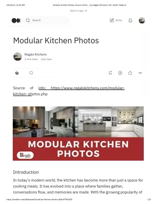 Modular Kitchen Photos