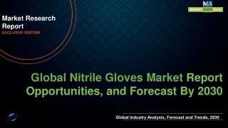 Nitrile Gloves Market will reach at a CAGR of 15.6% from to 2030