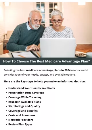 How To Choose The Best Medicare Advantage Plan?
