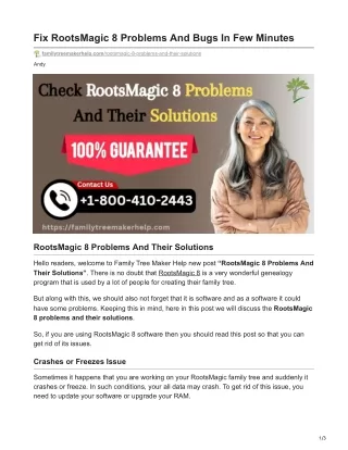 familytreemakerhelp.com-Fix RootsMagic 8 Problems And Bugs In Few Minutes