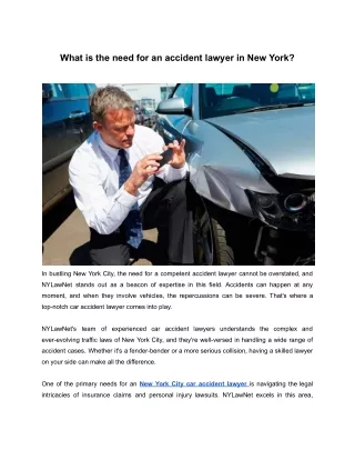 New York City car accident lawyer