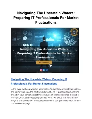 Navigating The Uncertain Waters_ Preparing IT Professionals For Market Fluctuations