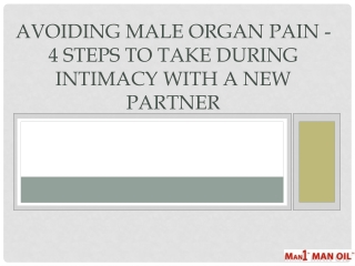 Avoiding Male Organ Pain