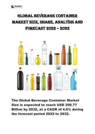 Global Beverage Container Market Size
