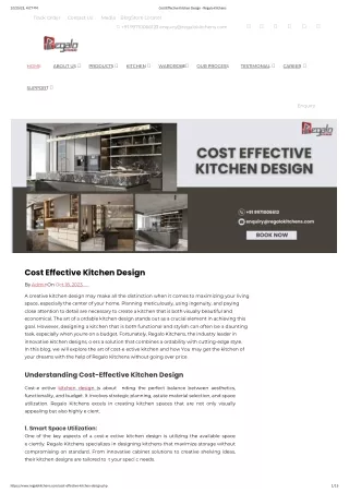 Cost Effective Kitchen Design