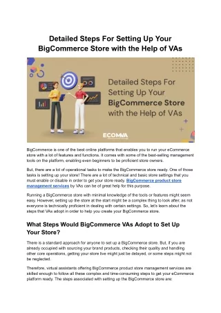 How to set up Products in BigCommerce Store