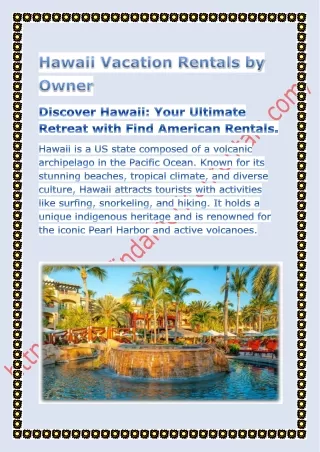 Hawaii Vacation Rentals by Owner