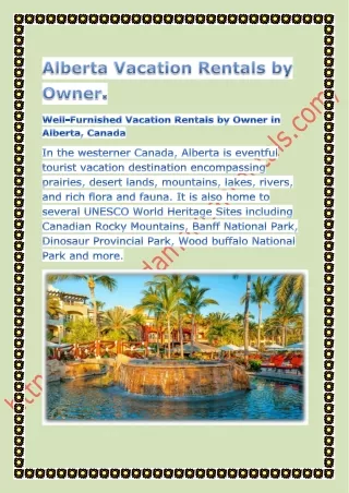 Alberta Vacation Rentals by Owner.