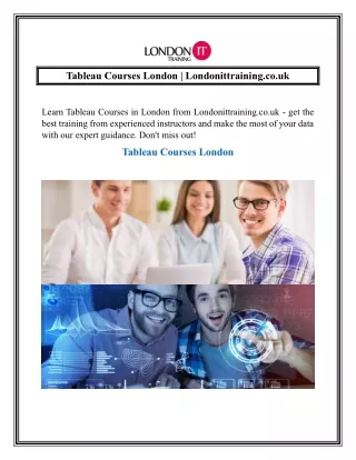 Tableau Courses London  Londonittraining.co.uk