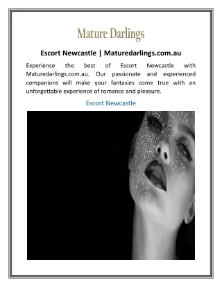 Escort Newcastle  Maturedarlings.com