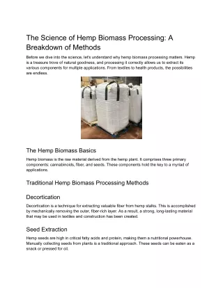 The Science of Hemp Biomass Processing_ A Breakdown of Methods