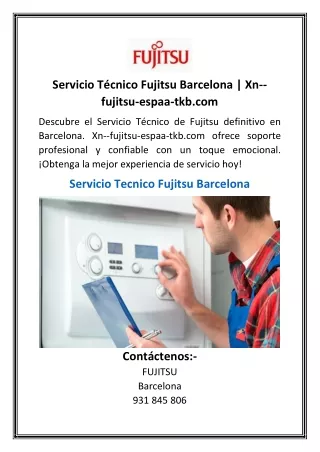 Servicio Técnico Fujitsu Barcelona  Xn--fujitsu-espaa-tkb.com