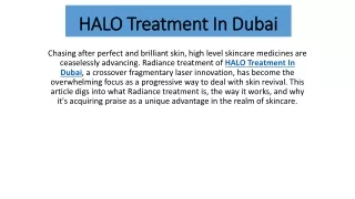 HALO Treatment In Dubai