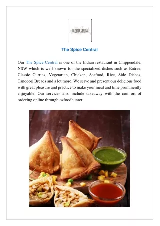 Extra 15% off, Order Now | The Spice Central Chippendale