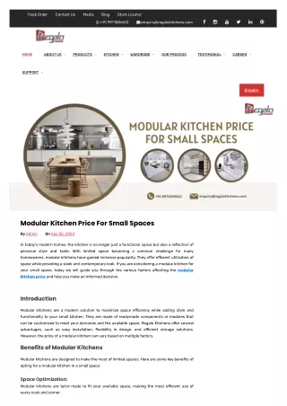 Modular Kitchen Price For Small Spaces