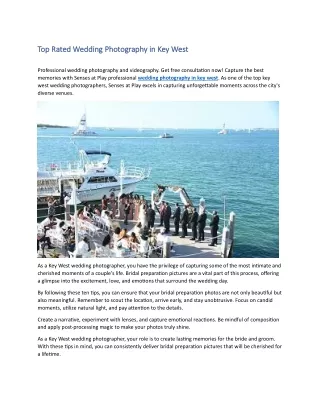 Top Rated Wedding Photography in Key West