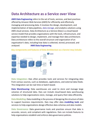 AWS Data Engineering -  Hyderabad