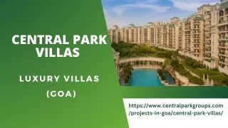 Cеntral Park Villas | Luxury Villas In Goa