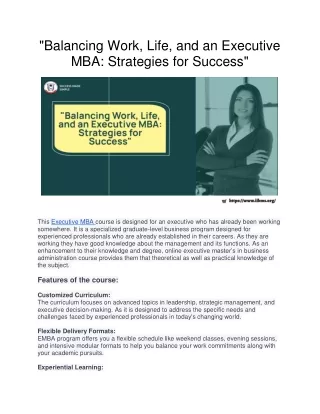 EMBA Course pdf.