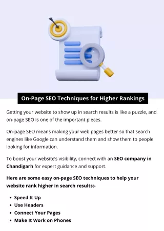 On-Page SEO Techniques for Higher Rankings