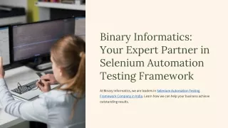 Selenium Automation Testing Framework Experts