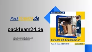 Verladen und Entladen von Containern | Packteam24.de