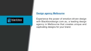 Design Agency Melbourne | Blackboxdesign.com.au