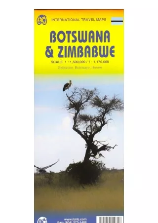 Ebook download 1 Botswana And Zimbabwe Travel Reference Map 1 15M1 11M Internati