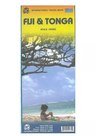 Ebook download 1 Fiji And Tonga Travel Reference Map Scale Varies full