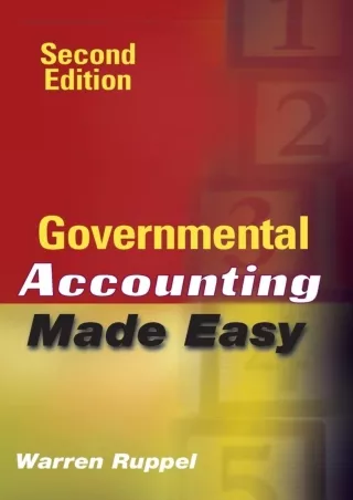 PDF_ Download Book [PDF]  Governmental Accounting Made Easy full