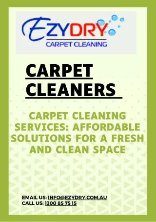 Carpet Cleaners