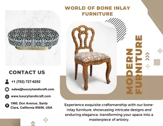 Exclusive Bone Inlay Furniture for Your Home