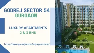 Godrej Sector 54 Gurgaon | Buy Luxury Apartments