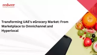 Redseer's UAE eGrocery Market Analysis