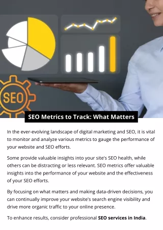 SEO Metrics to Track: What Matters