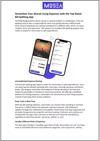 Streamline Your Shared Living Expenses with the Top-Rated Bill Splitting App