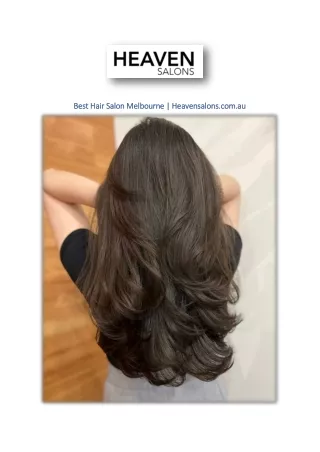 Best Hair Salon Melbourne | Heavensalons.com.au