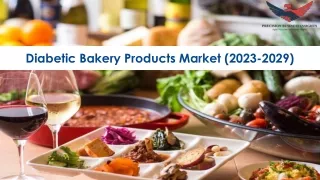 Diabetic Bakery Products Market Size, Growth and Research Report 2029.