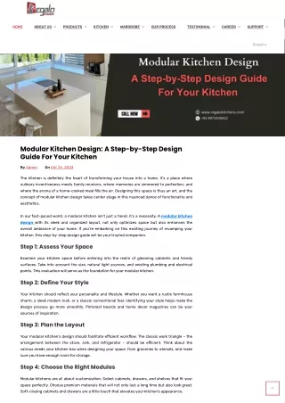 A Step-by-Step Design Guide for Your Modular Kitchen